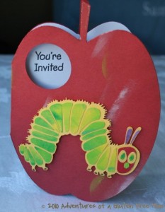 The Very Hungry Caterpillar Party Invitations0